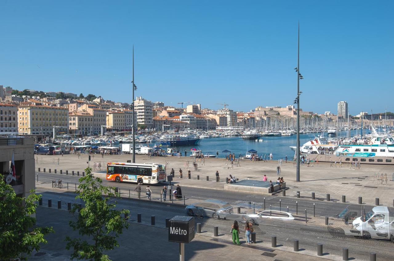 Superbe appartement balcon vu Vieux-Port Marseille Extérieur photo