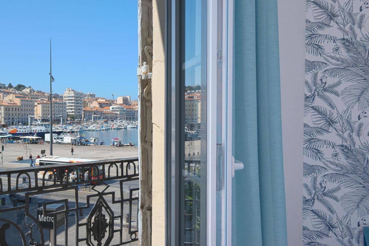 Superbe appartement balcon vu Vieux-Port Marseille Extérieur photo