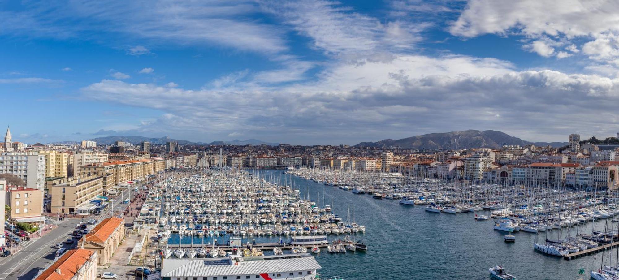 Superbe appartement balcon vu Vieux-Port Marseille Extérieur photo